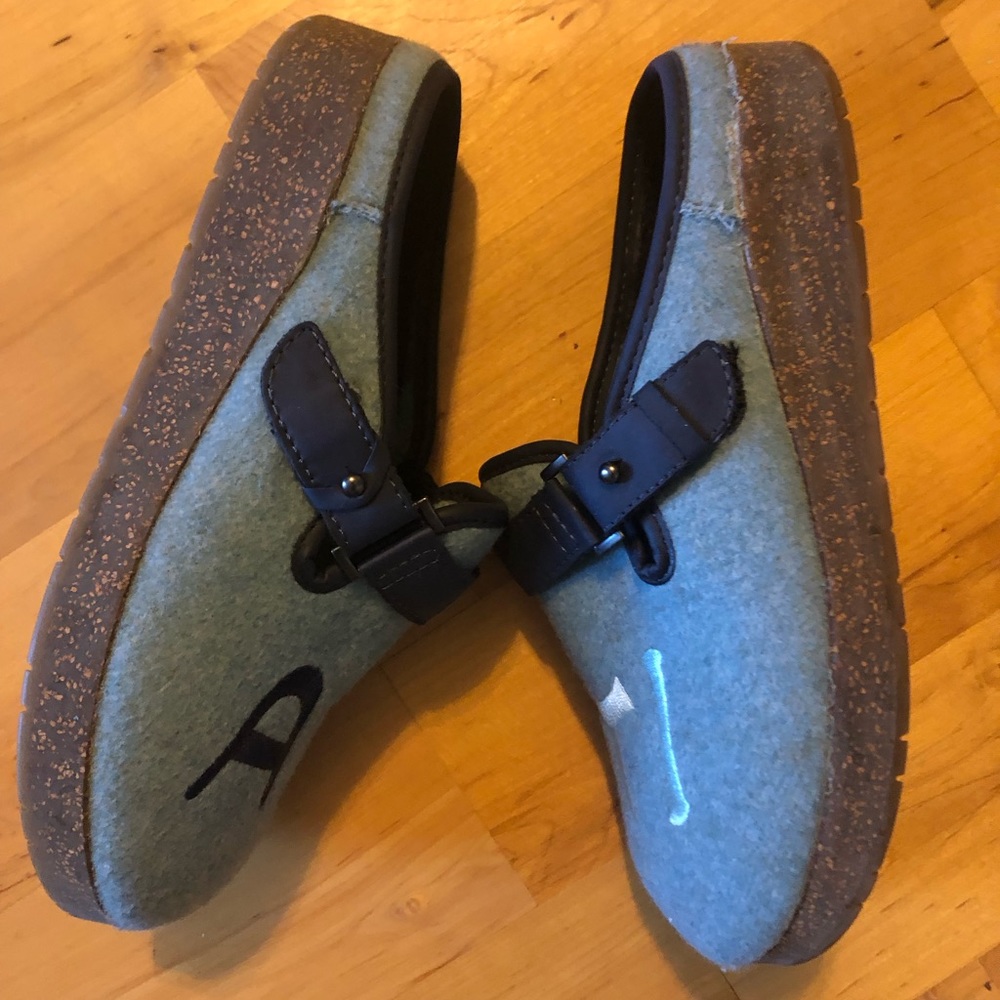 Blue Wool Ayiti or Haiti Clogs